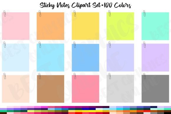 Download Little Post It Notes Clipart Set Images - Images Collection