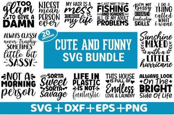 Download Cute and Funny SVG Bundle - Funny svg Collection